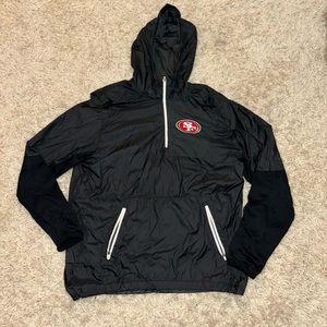 Nike- 49ers black windbreaker